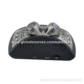 Double Lens Car DVRs, Full HD 1,080P, 180 Degrees Wide Angle